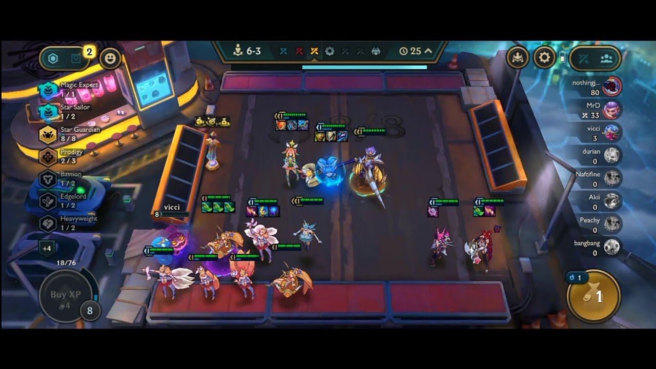 This is bad.. Star Guardian comp | TFT Mobile Full Gameplay | Teamfight Tactics