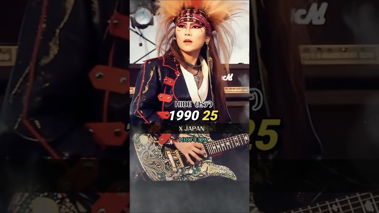 X JAPANメンバーの今昔！ 
