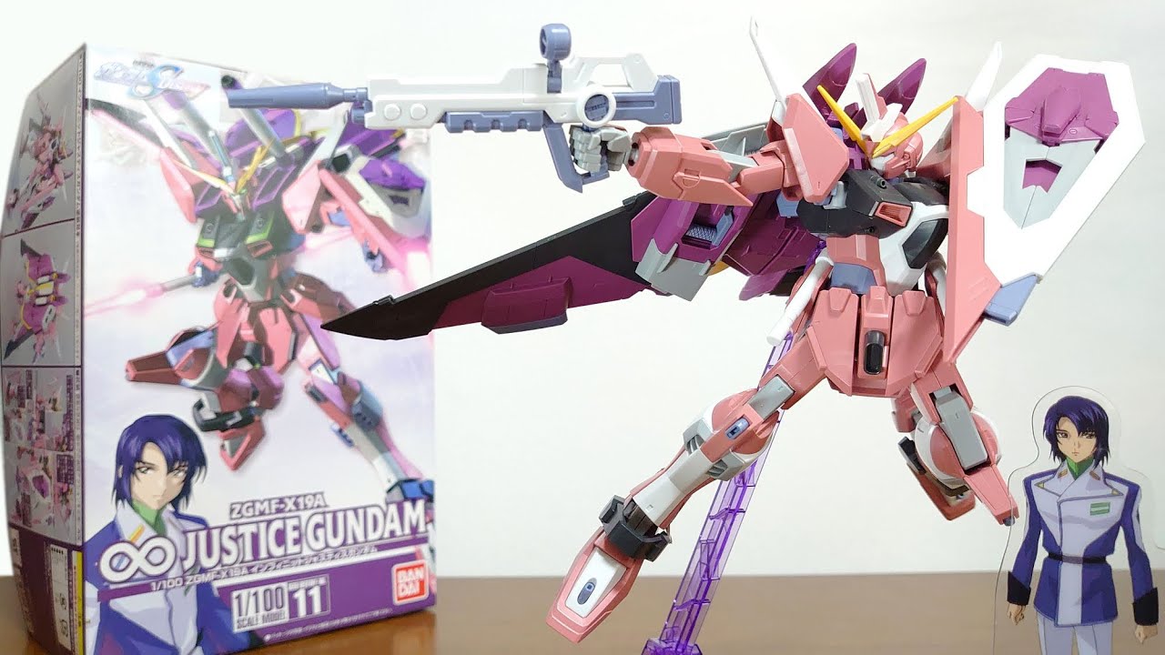 (旧1/100とは思えないクオリティ！可変式シールドや各種エフェクトなど武装も大量！)1/100 インフィニットジャスティスガンダム　レビュー