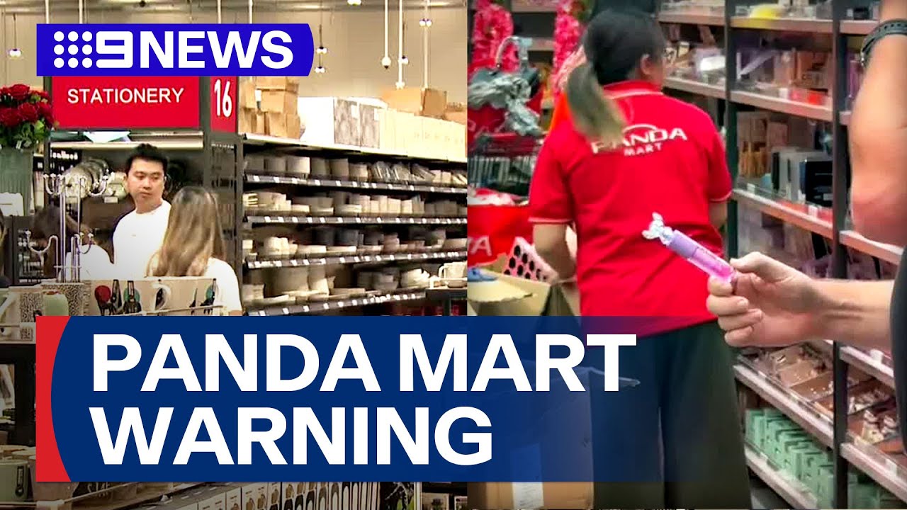 Consumer Affairs swoops on Panda Mart days after Melbourne launch | 9 News Australia