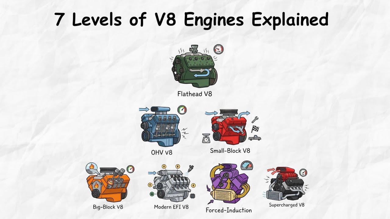 7 Levels of V8 Engines Explained