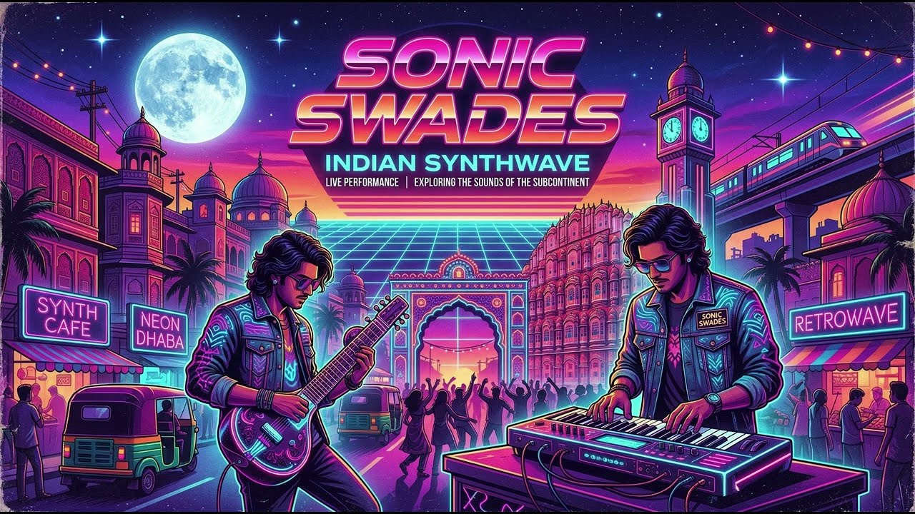 Sonic Swades 🇮🇳 | Indian Synthwave | Midnight Silence | Retro Future India