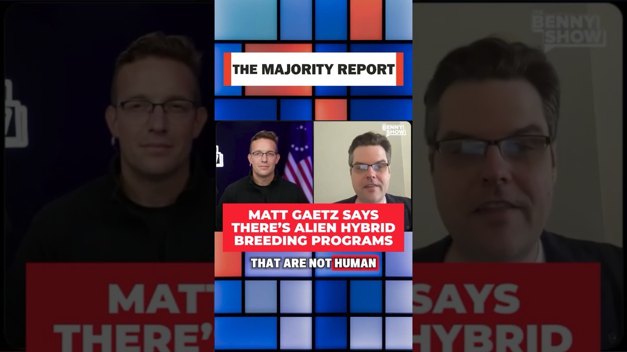 Matt Gaetz thinks there's human-alien hybrid breeding programs 👽