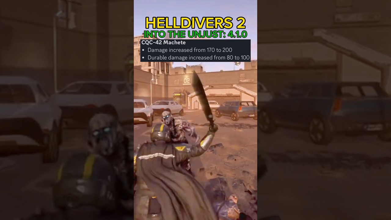 CQC-42 Machete BUFF After Patch 4.1.0 - Helldivers 2