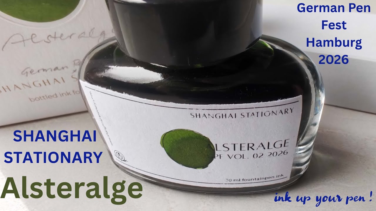 SHANGHAI STATIONARY Alsteralge fountain pen ink especially for EDELIG UNIQUE PENS V4INK fountain pen