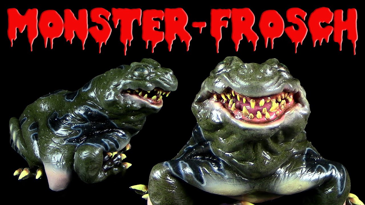Halloween - Zombie Frosch Mutant mit Reisszähnen !!! Igitt !!! Creepy Horror Prop
