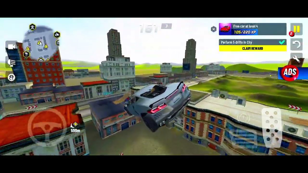 Extreme car racing stunt full 💪💪 power racing new city 🌆🌆