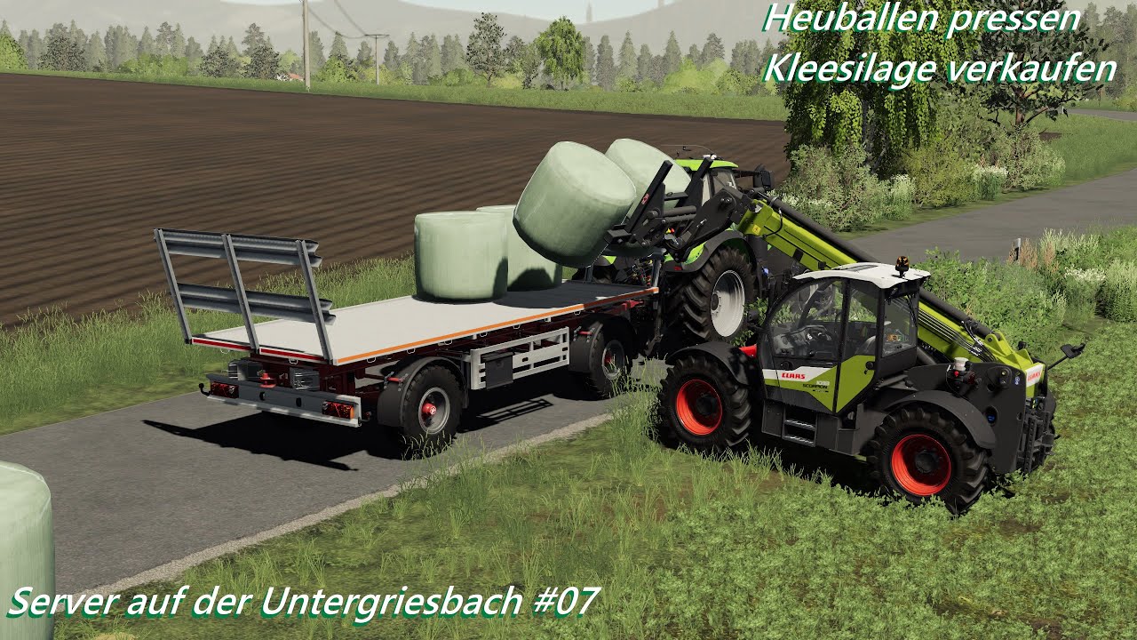 LS 19 | Heuballen pressen und Kleesilage verkaufen | Untergriesbach #07