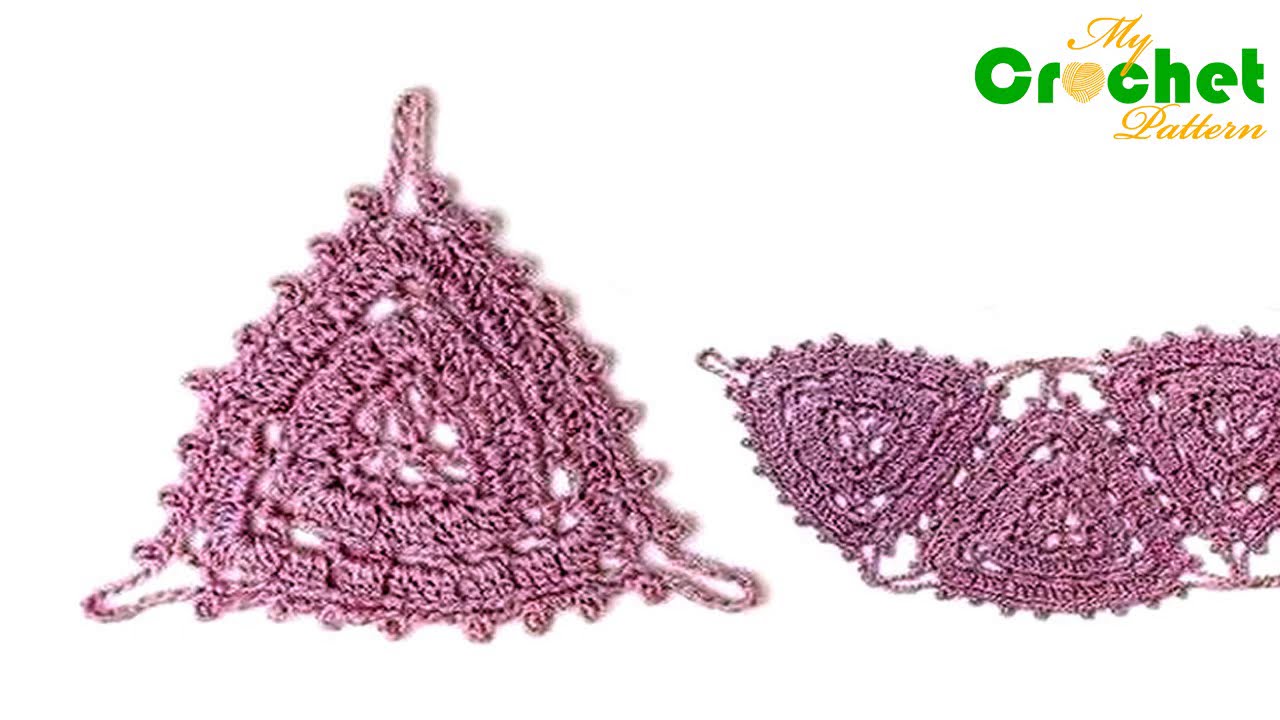Triangle crochet motif - 30 crochet patterns