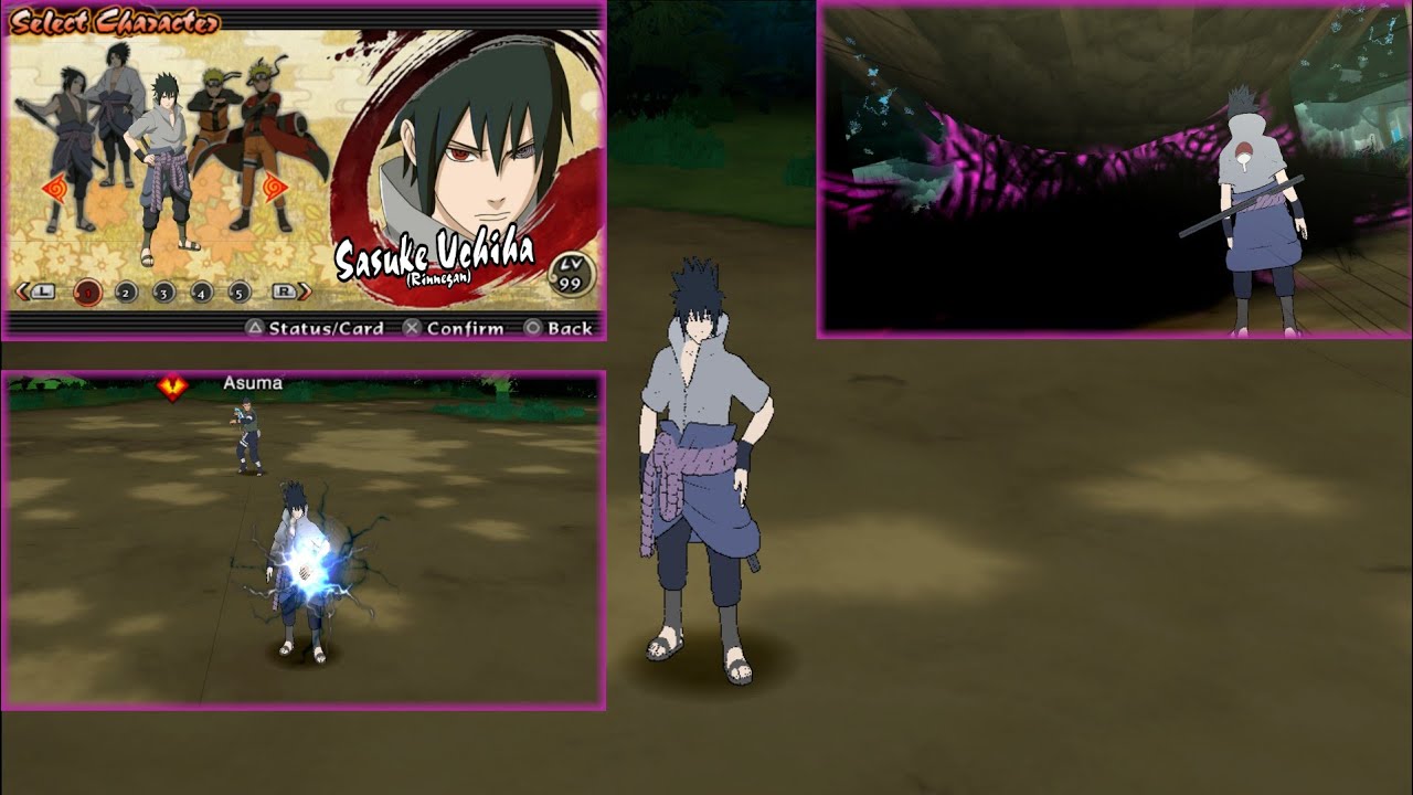 DLC NSUNI SASUKE RINNEGAN - Naruto Ultimate Ninja Impact PPSSPP
