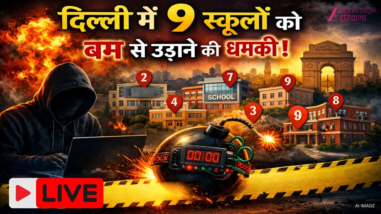 Delhi Schools Bomb Threat Breaking : दिल्ली के कई स्कूलों को बम से उड़ाने का धमकी | Zee dnh | News