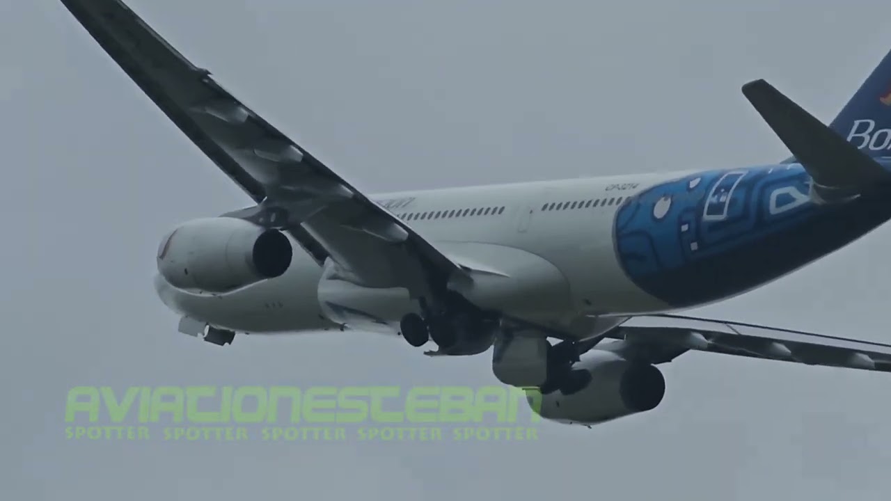 Despegue de BoA destino Santa Cruz Madrid desde Cochabamba vuelo diurno CP-3214 airbus a330-200.