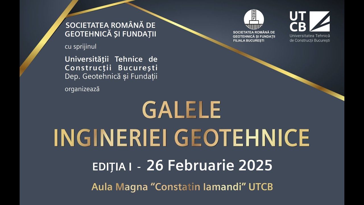 Conferinţă Prof.univ.emerit.Dr.ing.Sanda Manea Provocări geotehnice asociate lucrărilor de excavaţii