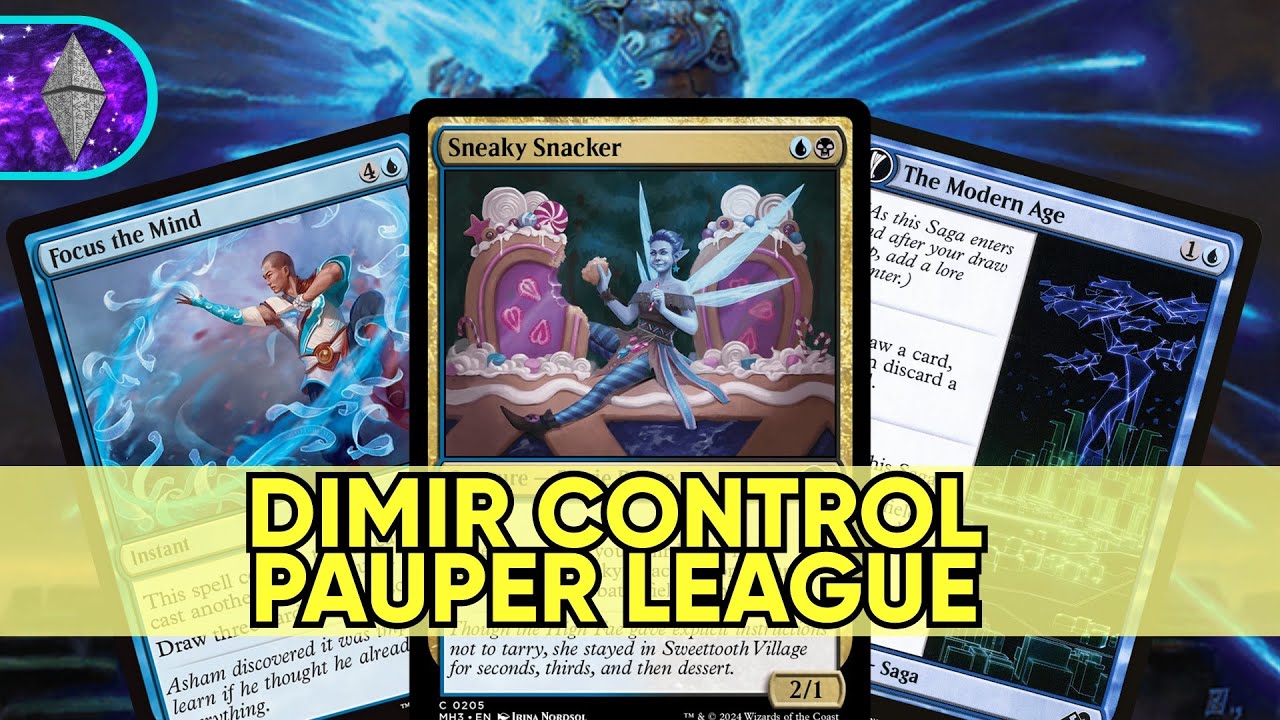 Sneaky Snacker is CRACKED in Dimir Control! | Pauper MTG