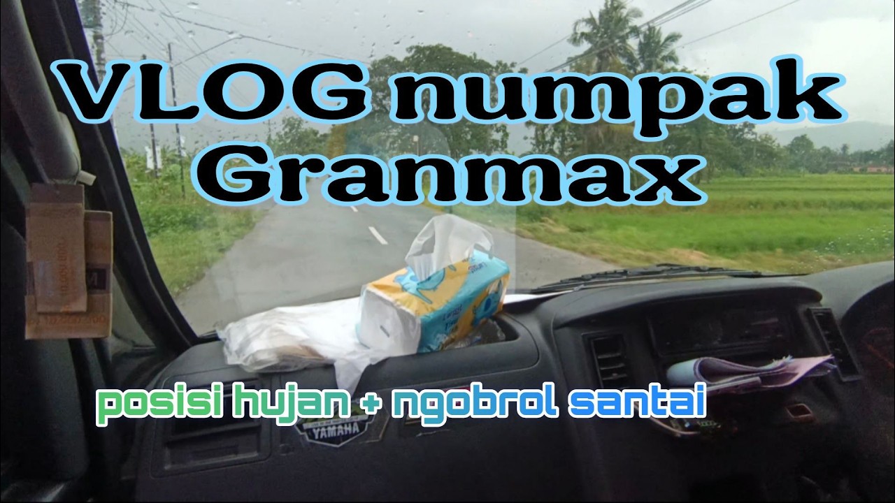 VLOG naik Granmax | ngobrol santai kondisi hujan syahdu | GoPro