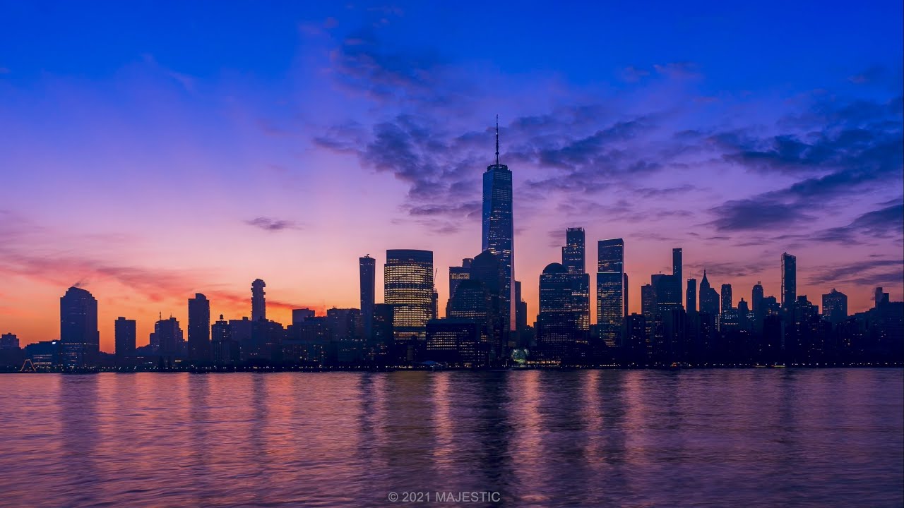 Ambient Timelapse of New York City Sunrise 4K