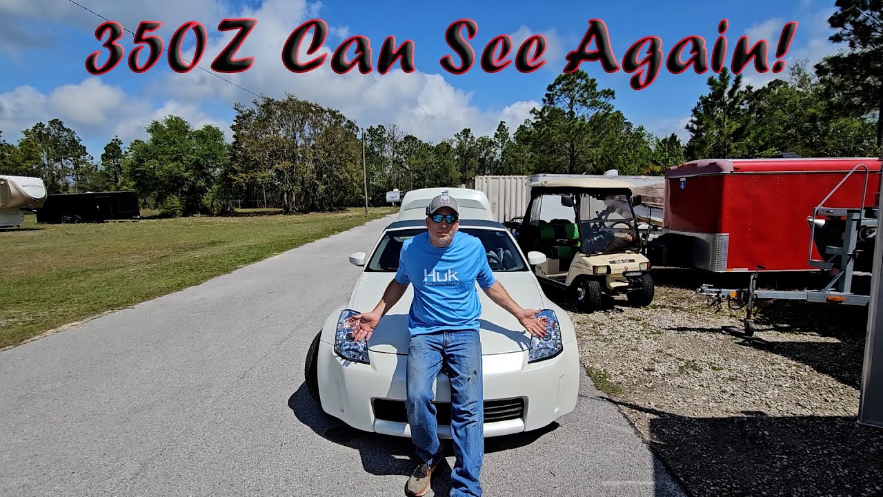 How to Replace Headlight Lenses & HID Bulbs on a 2004 Nissan 350Z! 🔧