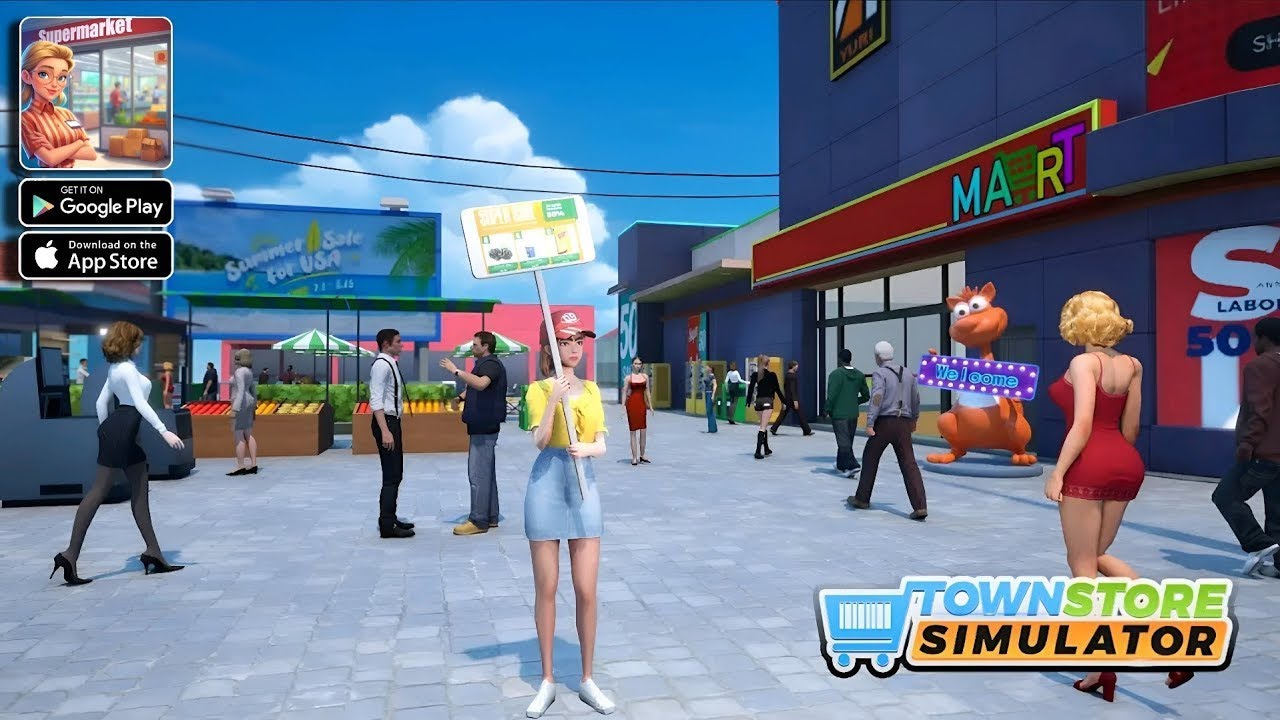 TownStore: Supermarket 3D Simulator | Android Gameplay #01