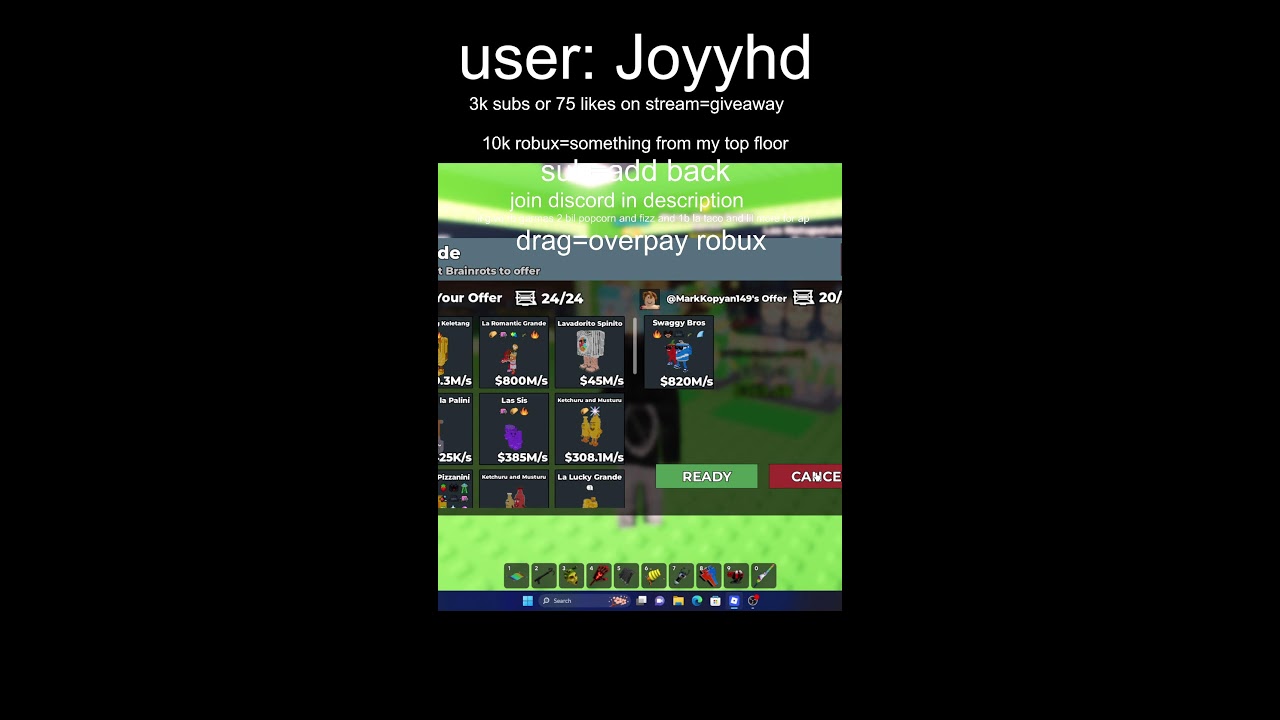 trading in steal a brainrot
