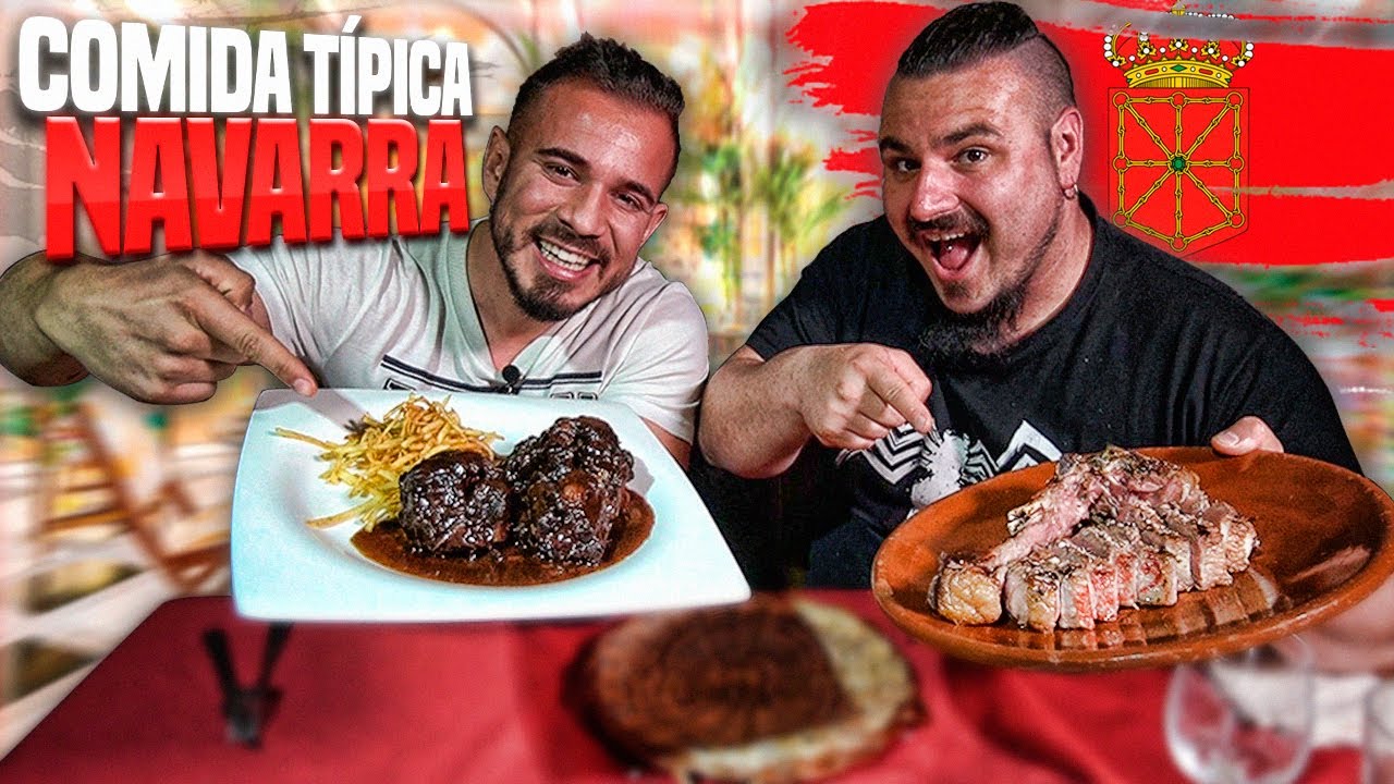 Probando COMIDA TÍPICA de NAVARRA con CENANDO con PABLO | CHULETÓN DE CABALLO