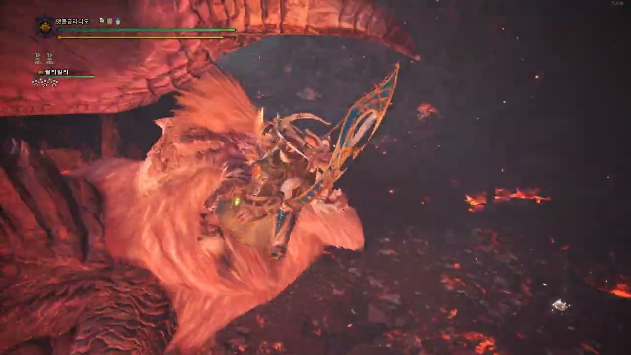 Monster Hunter World IB: 인땅 테오 첫 조우: 황제금활-물
