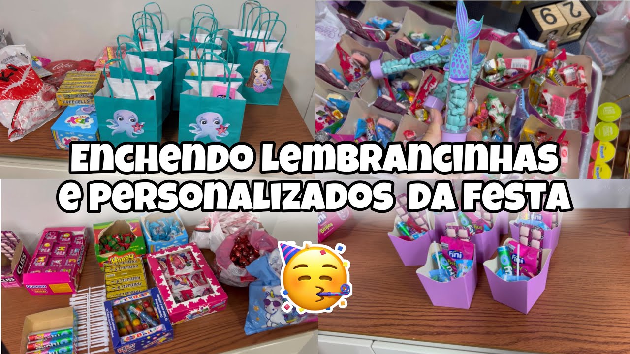 ENCHENDO LEMBRANCINHAS E PERSONALIZADOS PARA A FESTA 🥳🥳