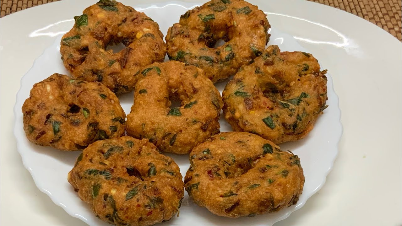 கீரை வடை இப்படி மொறு மொறுன்னு சுவையா செஞ்சு அசத்துங்க ￼/ Keerai vadai recipe/ crispy crunchy vadai