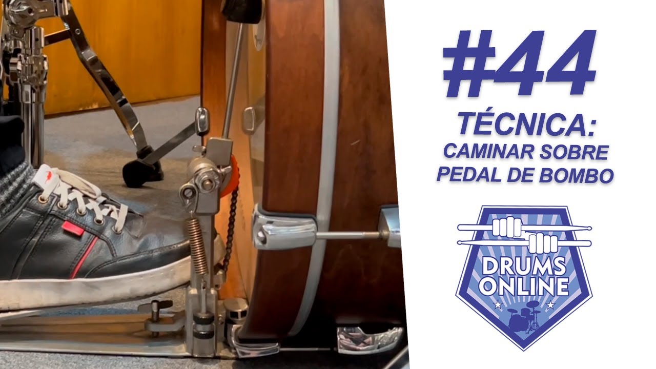 #DrumsonlineTips 44: TÉCNICA de CAMINAR sobre el PEDAL DE BOMBO (SLIDE) / ¿PRACTICAR sin RESORTE?