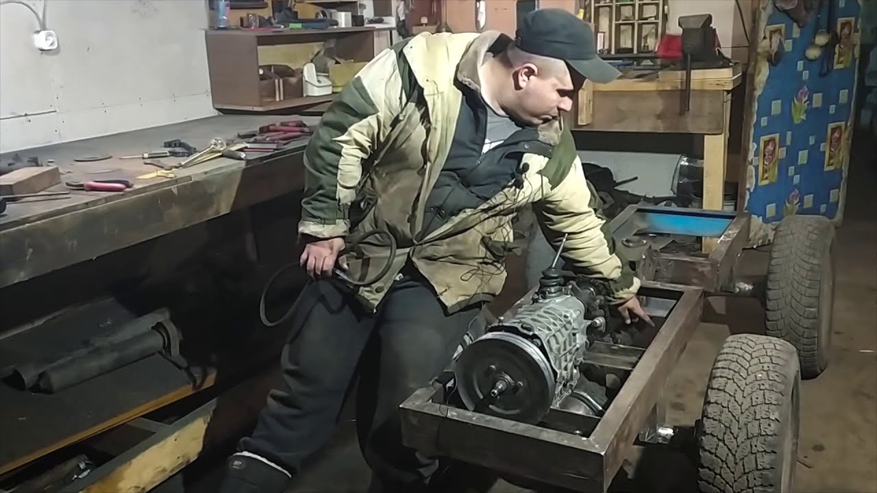 ПОСТАВИЛ КПП на МИНИ ТРАКТОР! Настраиваю угол поворота