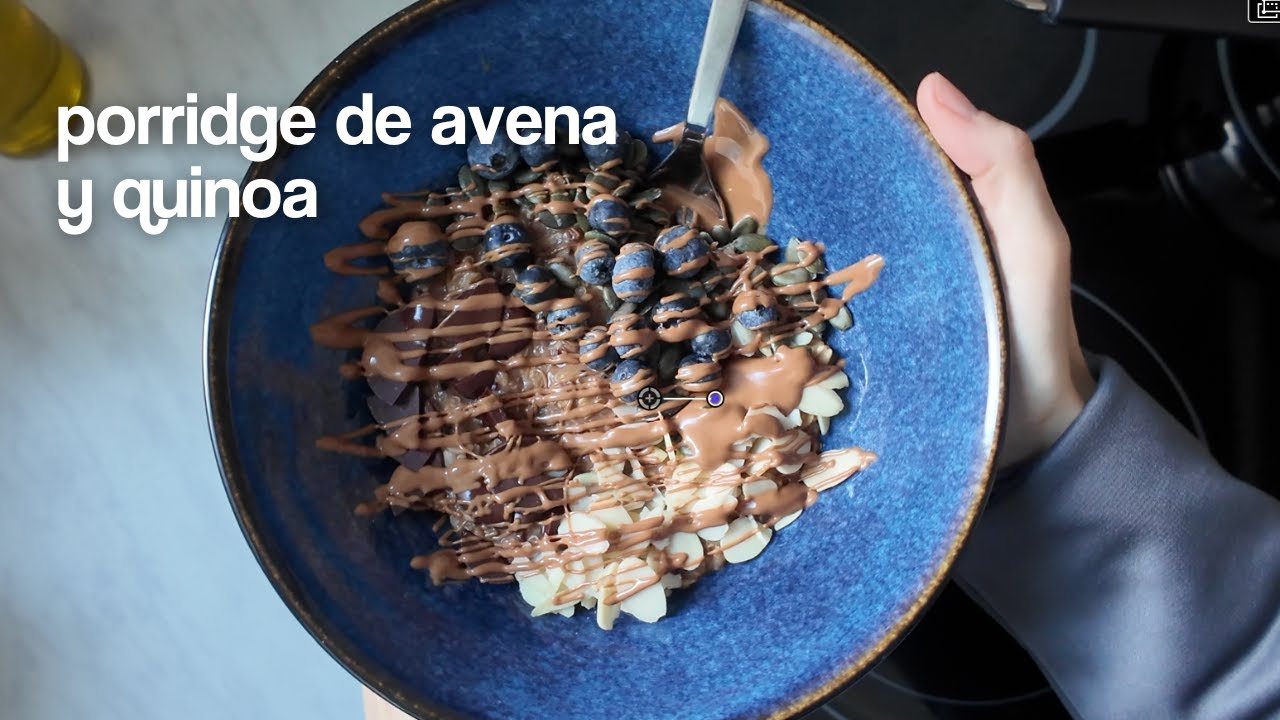 Porridge de  Cacao, Avena y Quinoa en 15 Minutos