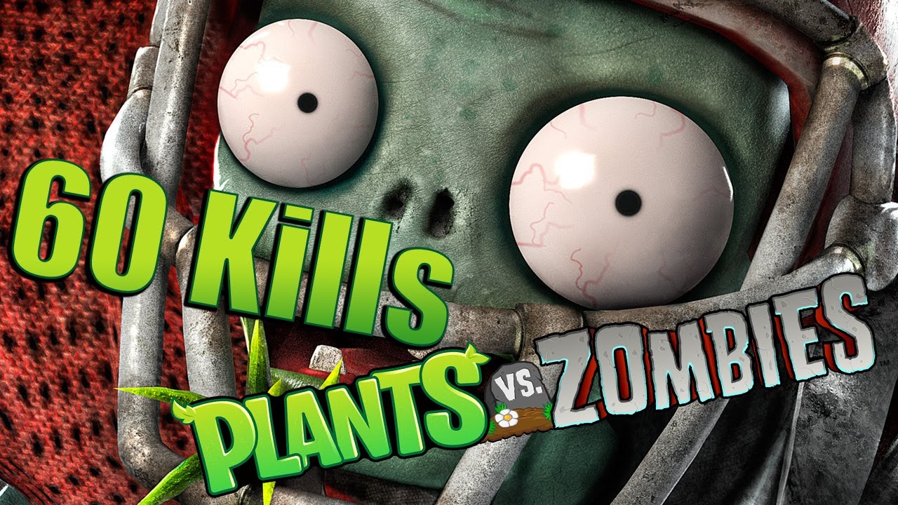 Plants Vs. Zombies: Garden Warfare - Camo Cactus 60 Kills in one Session (G&G) [HD+]