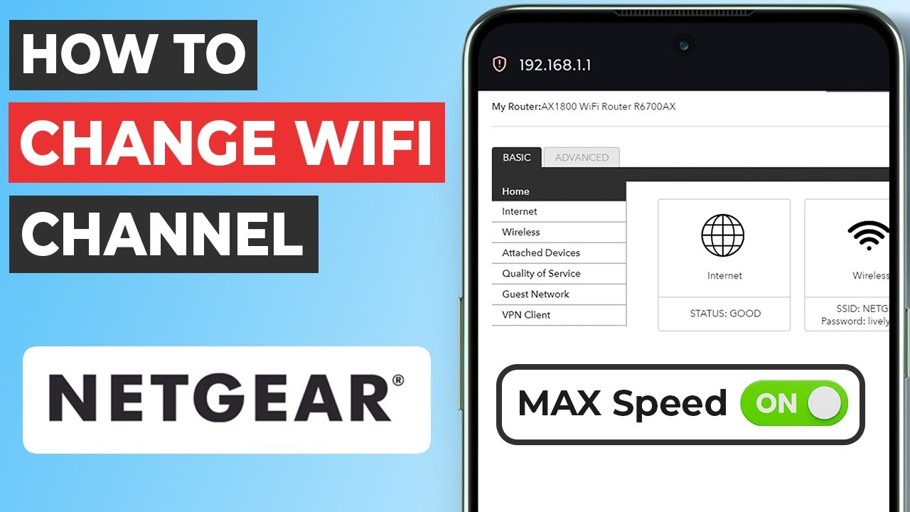 ✅ How to Change WiFi Channel on NETGEAR Router on Phone | Fix Slow WiFi v2