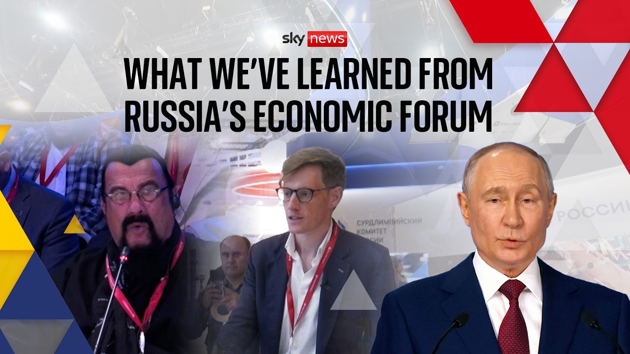 Sky News за кулисами экономического форума в России