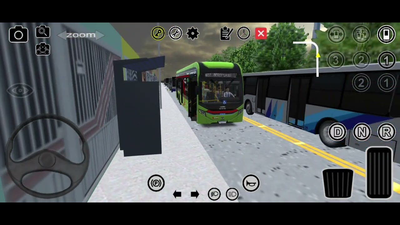 Bora dirigir um ônibus automático com ar condicionado 😃☃️