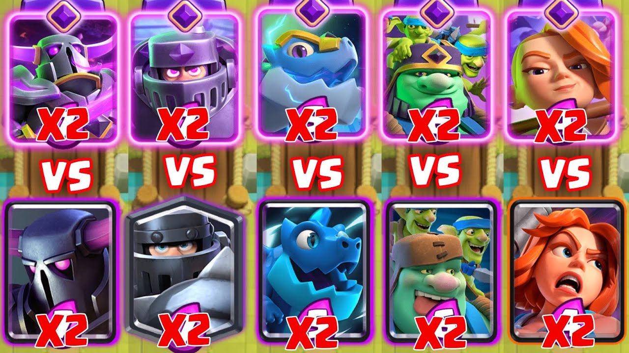 Team Evolutions X2 Vs Team Normal X2 | Clash Royale