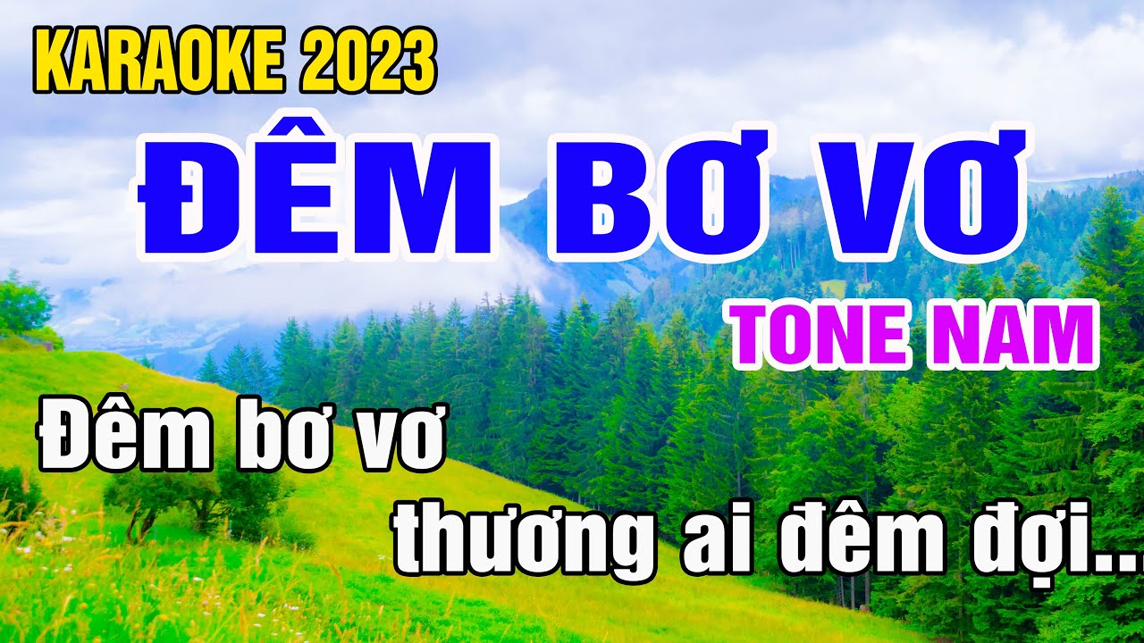Đêm Bơ Vơ Karaoke Tone Nam Nhạc Sống gia huy beat