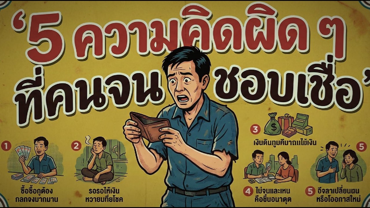 5 ความคิดผิด ๆ ที่คนจนชอบเชื่อ | เปลี่ยน Mindset สู่ความมั่งคั่ง