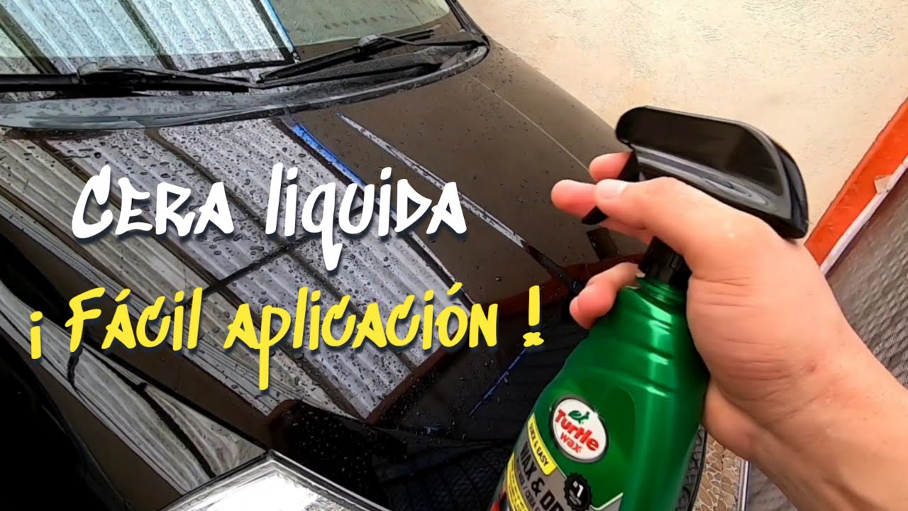 Cera líquida automotriz de fácil aplicación // Encerar tu automóvil rápido y sin esfuerzo // Turtle