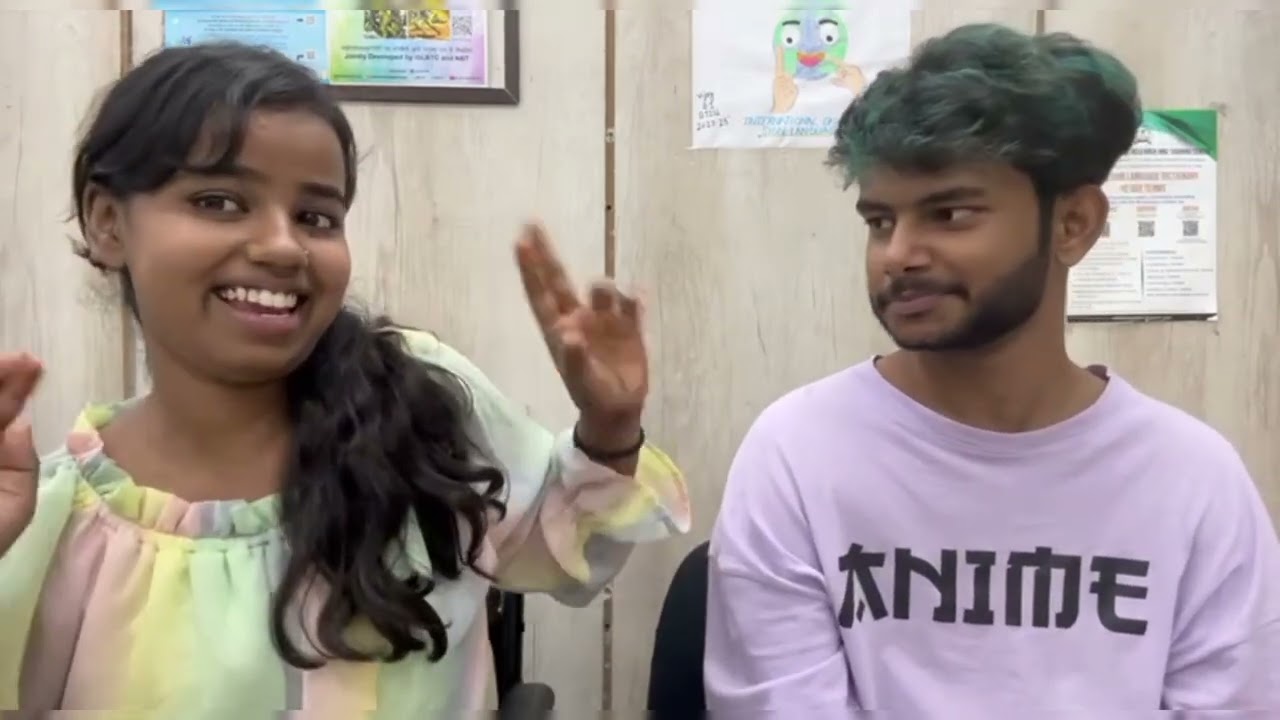 part 3 kartik with I express so different idea 😅🤘l He is famous for his sing of sign language l deaf