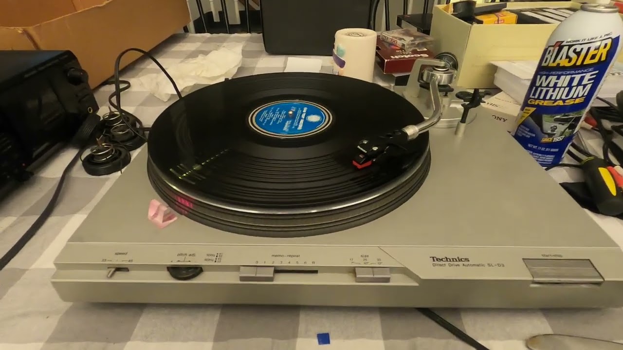 Technics SL-D3 Turntable Maintenance, Repair and Setup