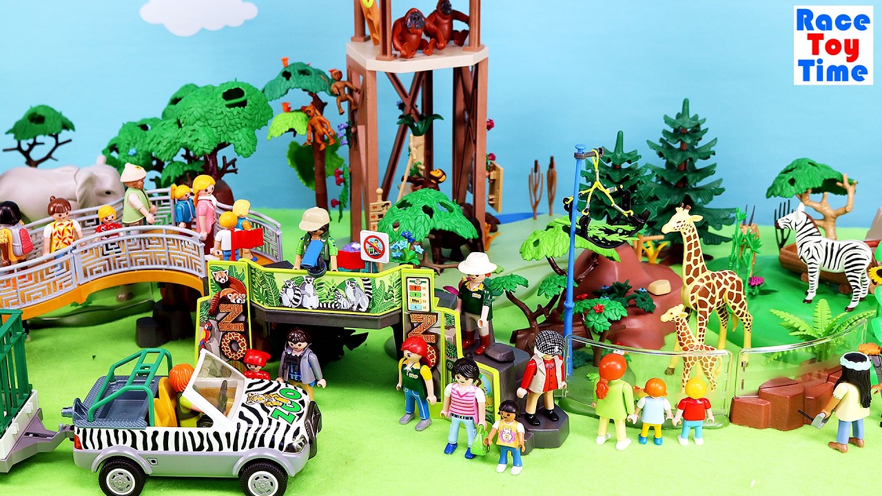 Playmobil Animal Park Set with Safari Animal Figurines