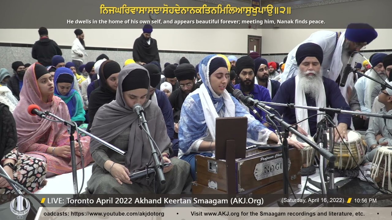 016 Bibi Harkiran Kaur Jee Toronto - SaturdayPM - Toronto April 2022 Annual Akhand Keertan Smaagam