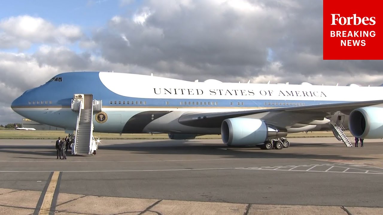 WATCH LIVE: President Trump Departs The UK On Air Force One