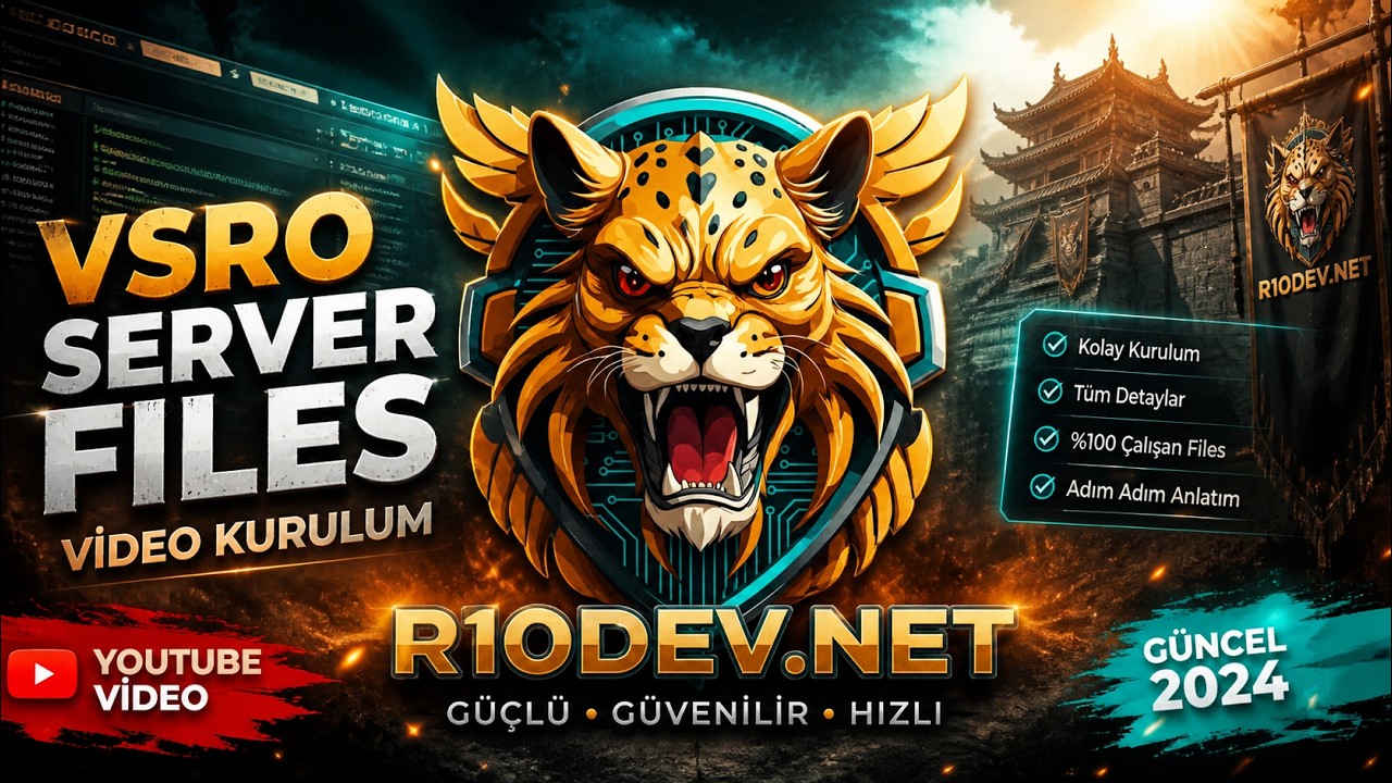 Silkroad Online Server Kurma | 2026 G&uuml;ncel Rehber + Dosyalar | R10DEV.NET