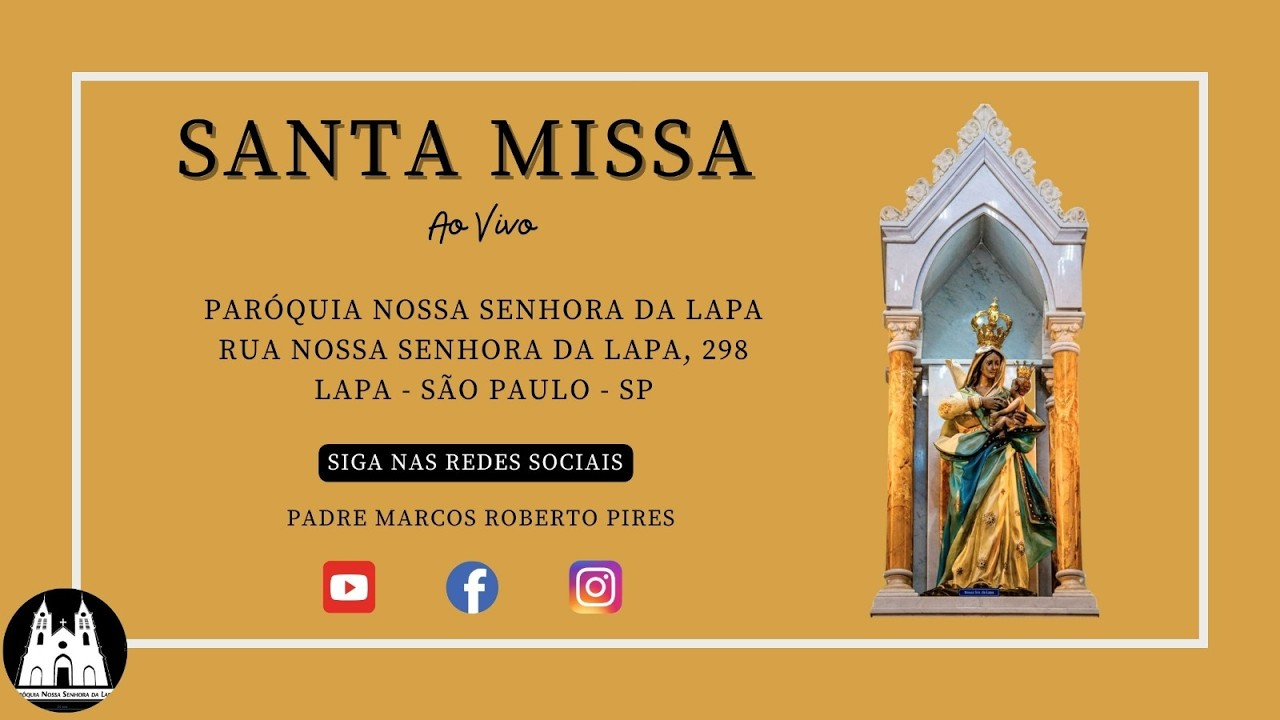 1º DOMINGO DA QUARESMA - SANTA MISSA - 22/02/2026