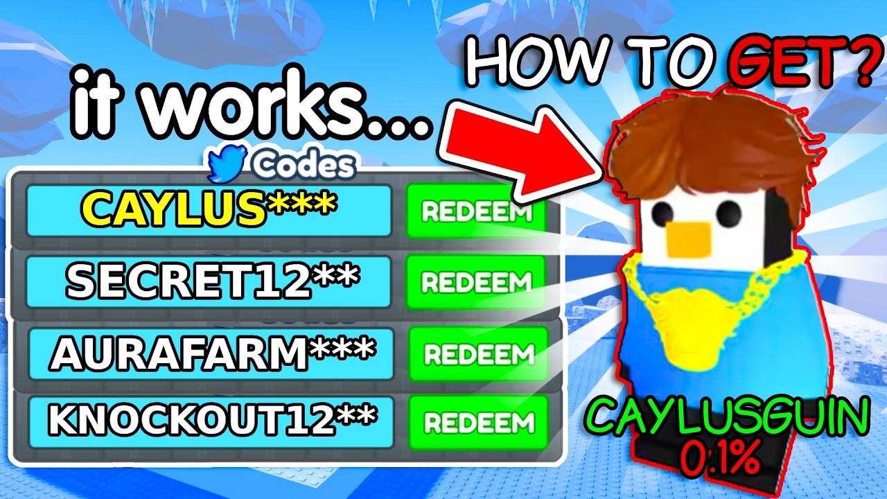 КАК ПОЛУЧИТЬ Скин пингвина *CAYLUS* в Roblox Knockout🐧