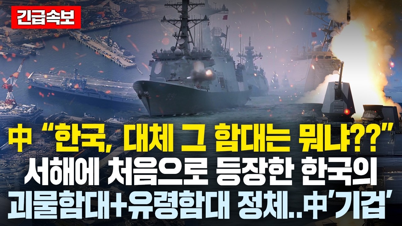 中“한국, 대체 그 함대는 뭐냐??” 서해에 처음으로 등장한 한국의 괴물함대+유령함대 정체에 크게 당황한 中.. 韓“30년간 364척 군함 건조” 경악