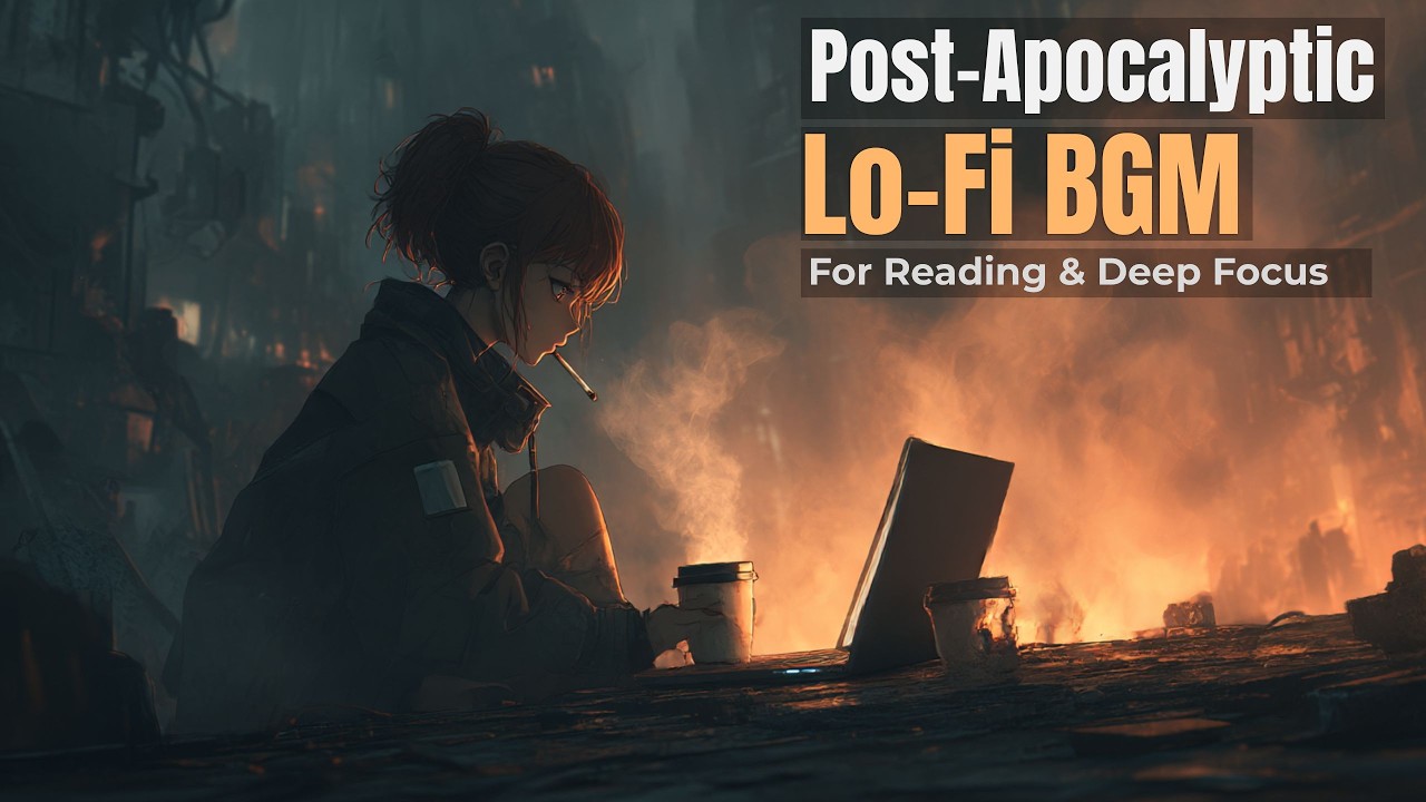 Lo-Fi Pós-Apocalíptico - Ambiente de Cinzas e Fumaça para Concentração