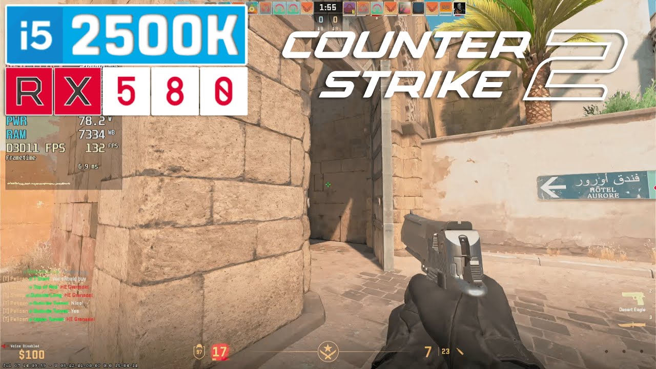 Counter-Strike 2 - i5 2500K + RX 580 8GB