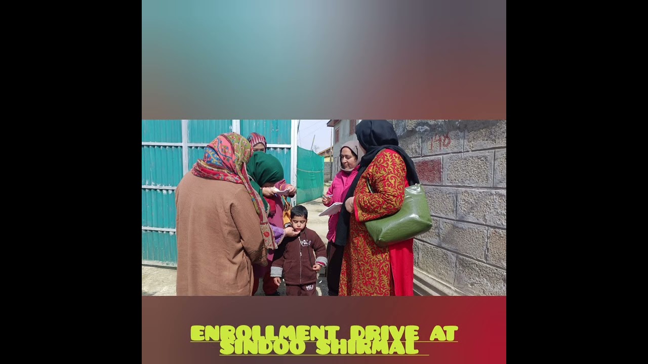 ENROLLMENT DRIVE AT SINDOO SHIRMAL SHOPION